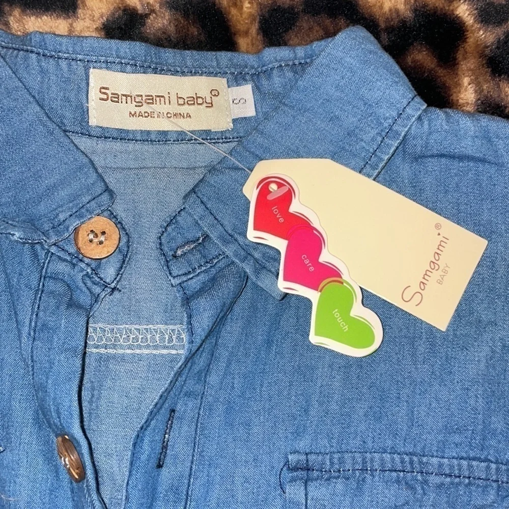 Denim Button Down Girls shirt